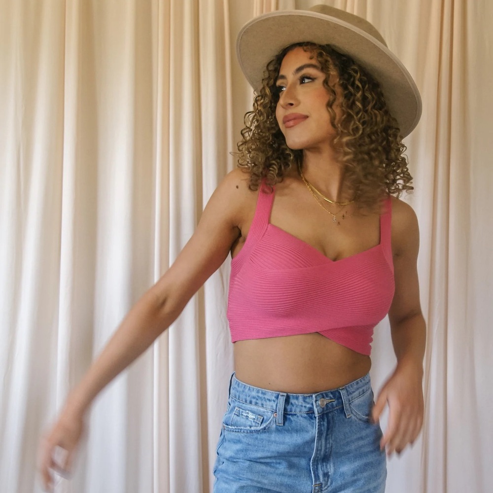 Sasha Knit Tank in Pink